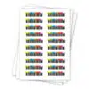 Tri-Optic LTO7 Ultrium Horizontal Label - Sheet of 20