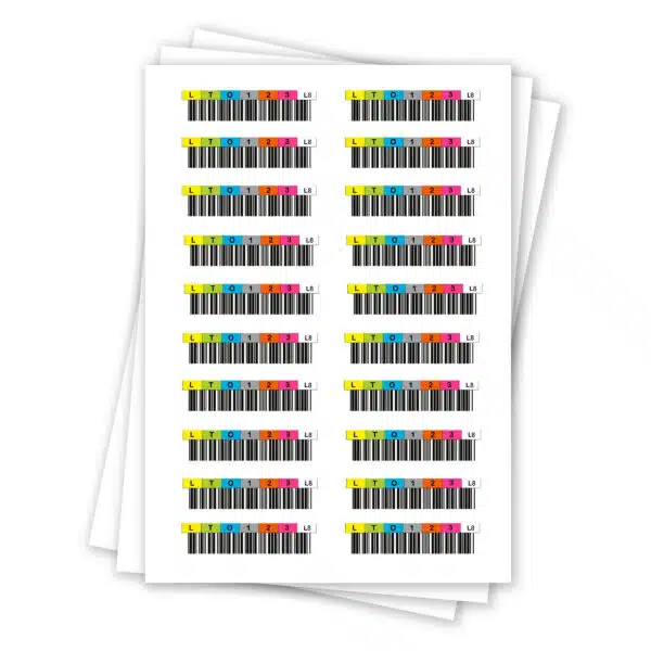 Tri-Optic LTO8 Ultrium Horizontal Label - Sheet of 20
