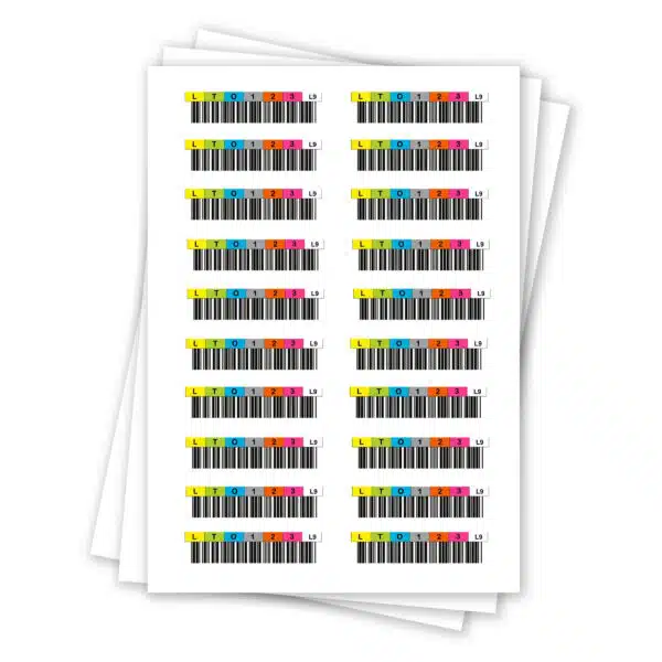 Tri-Optic LTO9 Ultrium Horizontal Label - Sheet of 20
