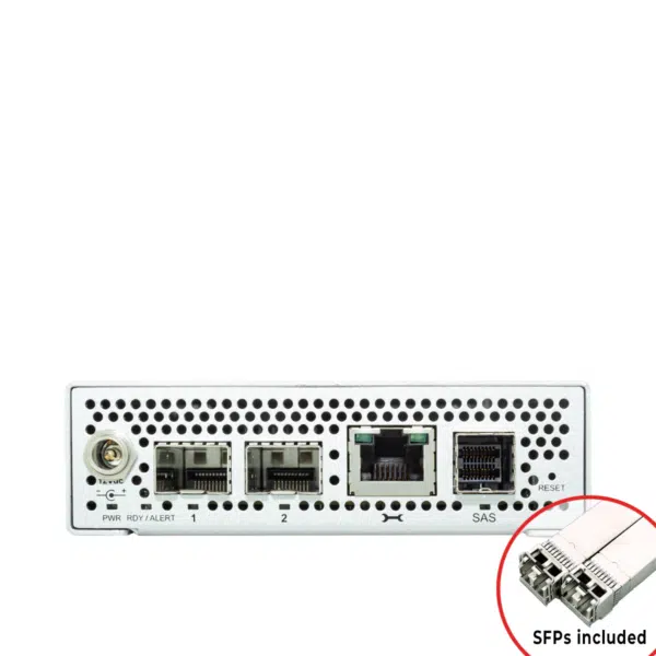 ATTO XstreamCORE 8100 Dual-Port 10Gb Ethernet to 4-port 12Gb SAS intelligent Bridge LC SFP+