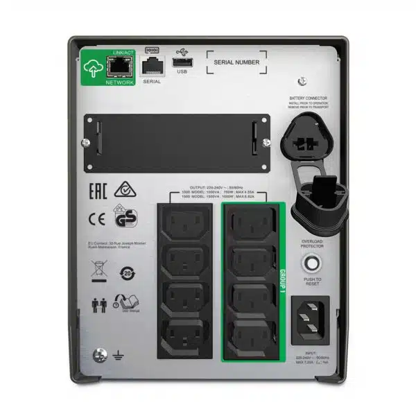 APC SMT1500IC Smart-UPS Desktop Uninterruptible Power Supply